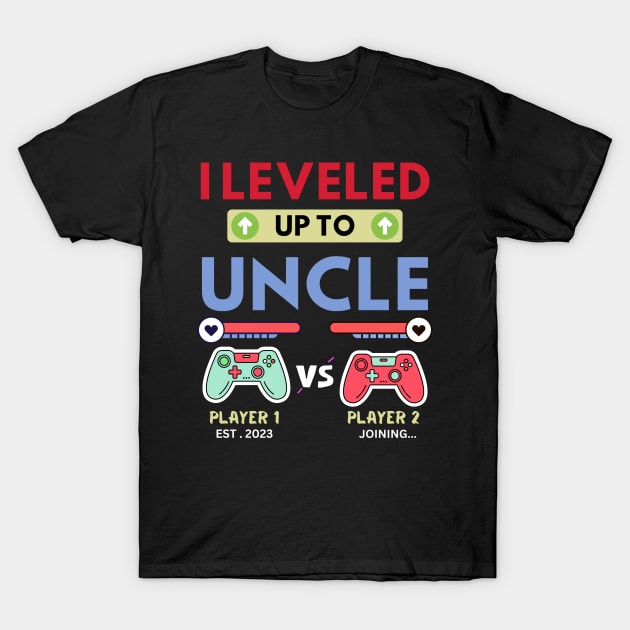 I leveled up to Uncle 2023 T-Shirt by khalid12